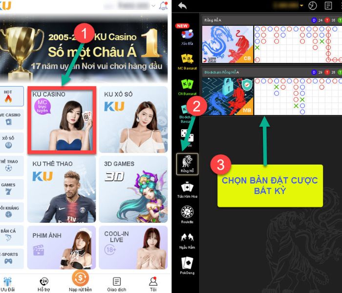 Hướng dẫn cách tham gia game Kubet