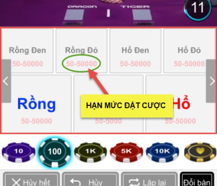 Quy tắc tính điểm trong trò chơi Rồng HỔ Kubet